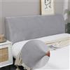 WSGJHB Copri Testata Letto Matrimoniale，Elastico Copritesta Protezione Copritestiera Copri Testiera (180-200cm, Grigio Chiaro)