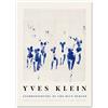 LVTFCO Mostra Yves Klein Poster E Stampe Yves Klein Blue Wall Art Surrealismo Tela Dipinto per La Casa Decorazione della Parete di Arte Immagine 40x60cmx1 Senza Cornice