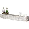 levandeo mensola da Parete in Legno Massiccio 100 x 20 cm Shabby Chic Parete Board Vintage Rustico Design Naturale mensola, Legno, 80x10cm
