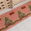 PETTI Artigiani Italiani - Tappeto Natalizio Cucina Antiscivolo Lavabile in Lavatrice, Passatoia Natalizia, Decorazione Natale Cucina 52x440 cm Schiaccianoci Rosso, Made in italy