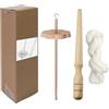 Generic Fuso di Legno - Filatore di Fibre Naturali, Ruota per Filare a Mano, Strumento per Lana | per Cucire, Lavorare a Maglia, Uncinetto, Tessitura, Laboratorio, Casa, Creative, Progetti DIY