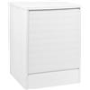 MA MAISON Mobile Coprilavatrice Bianco - Apertura a Serranda, Struttura Polipropilene, Frontale, Lavanderia, Garage, per Interno, Esterno, Montaggio senza Viti, Piano d'appoggio - 65X68X88H CM