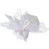 Ingrosso e Risparmio 25PZ Sacchettino Bomboniera in Rete con Velo in Organza e Tiranti Colori Assortiti Eventi Comunione Cresima Matrimonio Nascita Fai da Te (Bianco)