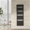 [neu.haus] Scalda Asciugamani da Parete Radiatore Scaldasalviette per Bagno Termoarredo ad Acqua Calda 160 x 50 cm Attacco Basso Centrale - Nero