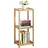 SUNLUX Scaffale in Legno bambù a 3 Ripiani 30x26x63 cm, Mensola Salvaspazio Naturale per Bagno, Cucina o Soggiorno