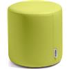 Avalon - Pouf Poggiapiedi Rigido CILINDRO Mamba Ignifugo Classe 1IM in Ecopelle Nautica, Puff Poggiapiedi, Seduta da Interno ed Esterno, Professionale Comodo Impermeabile, Made in IT(35cm-Verde mela)