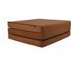 FORTISLINE - Materasso Pieghevole 195 x 60 x 9 cm - 3 Pezzi - H2 per Ospiti - Letto da Campeggio - Lavabile - da Viaggio - in Schiuma