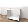 Alfredo Calandrelli Base da lavello d appoggio con le seguenti misure l=80 cm p=55 cm h=72 cm colore bianco con spedizione in kit Senza Ante