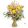 Aluisi Fiori - Bouquet di Fiori Stabilizzati e Fiori Secchi con Rose Gialle Stabilizzate - Simbolo di Energia e Successo