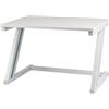 LANTUS Scaffale mobile per microonde con struttura in metallo con ripiano in legno MDF organizer per utensili da cucina, design moderno, dimensioni: 54 x 35 x 34,5 cm, bianco