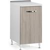 SMALL Mobile Mobiletto Base Per Cucina Componibile Colore Olmo (40x50x85)