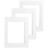 VictoR Passepartout - Set di 3 inserti per cornici, 10 x 15 cm, dimensioni: 9 x 13 cm, adatto per immagini, foto e stampe artistiche