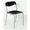 Arredo Stock Sedia da interno Cristina in plastica, 45x43x75 cm (Nero)
