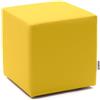 Avalon - Pouf Poggiapiedi Rigido CUBO Mamba Ignifugo Classe 1IM in Ecopelle Nautica, Puff Poggiapiedi, Seduta da Interno ed Esterno, Professionale Comodo Impermeabile, Made in IT(35cm-Giallo Limone)