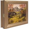 Cer-Plast Armadietto Portachiavi In Legno Con Pannello Portachiavi Organizer Per Chiavi Da Parete Stile Vintage