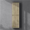 doporro Armadio Colonna Bagno 35x20x120cm, Mobile Bagno Alto Multiuso con 2 Ante e 4 Vani, Rovere chiaro, Verona