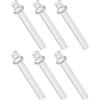 IMIKEYA 6 pezzi Supporto per stoppino per lampada a olio di vetro 4 mm diametro x 25 mm lunghezza accessorio riparazione lampade olio tubo per cherosene uso domestico e laboratorio