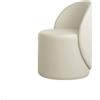 KhUkhu Sgabello da toeletta girevole a 360 °, sedia imbottita per trucchi, pouf con schienale per camera/sala trucco/salone - sgabello da toeletta, a