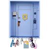 BlyeMichdi Friends Monica's Door Wall Key Holder, Portachiavi da Parete in Legno avec 6 Crochets, Boite a Clefs Murale Decorative, Appendi Chiavi a Muro In Legno per Ingresso, Ufficio, Bagno, Soggiorno