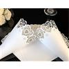 UNKC 100 pz Coni Portariso Cuore Bianco Portaconfetti Scatoline Bomboniere Coni di Coriandoli a Forma di Cuore Tagliati a Laser per Matrimonio Nozze con Autoadesivo per Nascita Laurea Natale,Matrimonio