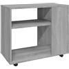 vidaXL Tavolino da Salotto Grigio Sonoma 70x35x55 cm Legno Multistrato