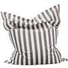 SXBCyan Fodera Pouf da Esterno (senza imbottitura) Sqaure pouf poltrona sacco For Piscina - Grande Comoda Interni Ed Esterni Cuscino(Light grey-stripe)