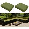 Hiseng Copriseduta Divano Impermeabile da Esterno 2 Pezzi Fodera per Cuscini del Divano da Giardino con Cerniera, Coprisedile Sostitutivi Universale per Divano e Sedile (50x45x10cm,Verde Grigio)