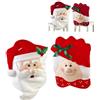 Morbuy Copri Sedie Babbo, Decorazione di Natale 2 Paio Mr & Mrs Creativo di Santa Sveglia Coprisedie Tavolo da Pranzo Decor Decorazioni Natalizie (2 Paio)