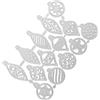 NUOBESTY 1 Set Il Fiocco di Neve di Natale Muore Buon Natale Muore La Carta Muore Tagliabiscotti Natalizi Cookie Cutter Christmas Fustellatrice Fustelle Fai da Te Fai da Te 14 Pezzi
