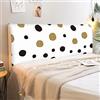 Treer Copri Testata Letto Matrimoniale Singolo, Copertura per Testiera Lavabile Stile Classico, Copertura Protettiva Elastica Antipolver per Decorazione All-Inclusive (cerchio,190cm)