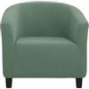 Hearda Fodere Copripoltrona da Cocktail, Jacquard Copripoltrona Cocktail Club Fodera per Poltrona a Vasca Copripoltrona 1 Posto Elasticizzato Copri Poltrona con Braccioli (Verde)