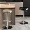 Cxlly Sgabelli Da Bar Set Di 2 In Acrilico Trasparente, Sgabelli Da Bar Girevoli Ad Altezza Bancone, Sedie Da Bar Moderne Regolabili Moderne, Sgabello Alto Da Cucina Ad Isola Senza Braccioli(Clear+black)