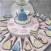 Generico Torta bomboniere Calamite Principesse Miste Confetti e Biglietti Inclusi (20 fette) ULT