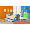 ACMA I Letto per bambino Cameretta per bambino con materasso,Cassetto, Rete a doghe (21 I pirati, 180x80 + Cassetto)