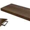 Gicos Mensola da Parete pensile scaffale in Legno MDF da Muro Color Noce 60 * 25 * 4 cm DOU-788802