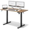 SENSE7 Scrivania Elettrica Regolabile in Altezza NOJO, Standing Desk 120x60, Tavolo PC con Memoria, Scrivania con Vassoio per Cavi, Tavolo da Gaming con Gancio, Regolazione Silenziosa, White-Oak