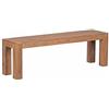 FineBuy - Panca per sala da pranzo in legno di acacia, prodotto naturale, stile rustico, dimensioni a scelta
