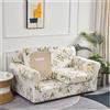 AQIGR Copridivano 2/3/1 Posti Con Braccioli Stretch, Cuscino Separati Elastico, Decorazione del Soggiorno (Color: #11, Size: 2 Seater)