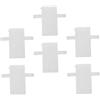 DIYEAH 6pezzi Rete X Borse Uncinetto in Plastico Bianco per Progetti Decorativi e Accessori Fai da Te, Tagliabile Senza Odore, per Lavori a Crochet
