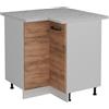 Vicco Mobile ad angolo cucina R-Line, Rovere dorato, 75.6 cm | Collega due lati della cucina · Piano di lavoro incl. · Piedini regolabili in altezza · 1 Ripiano · 1 Anta