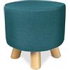 SAMIRA Pouf divano, pouf poggiapiedi - Nemo (Blu petrolio)