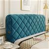 TFBH Copritestata Letto Matrimoniale King Queen, Fodera per Testiera Letto Cristallo Velluto Trapuntato Ricamata Reversibile Stoffa/Legno/Pelle Testata Letto Fodera Protezione Antipolvere,Green1-180cm