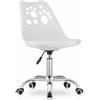 NMK HOME Sedie Ufficio Girevole con Ruote 360 ° - Sedia Scrivania Regolabile in Altezza - Montaggio Semplice e Base Cromata