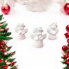 Doni Bomboniere 12PZ Gessetto Angioletto Decorazioni Natale Addobbi Natalizi Chiudi Pacco Regali in Varianti Assortite Originale Economico Gadget