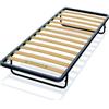 Bed Store SISTEMI RIPOSO RETE A DOGHE STRETTE ESTRAIBILE PER LETTO SINGOLO ORTOPEDICA APRIBILE PIEGHEVOLE (185cm x 80cm)