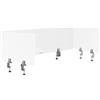 Fromm & Starck Star_DD_03 - Parete divisoria da scrivania, 3 pezzi, con 2 misure: 1500 x 400 mm, 750 x 400 mm, per scrivania, protezione per la privacy della scrivania