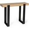IDMarket - Consolle PHOENIX legno e nera