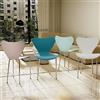 Lvhecforhm Set di 4 Sedie in Plastica per Sala da Pranzo e Soggiorno - Design Moderno Con Schienale
