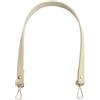 ZacLAy Tracolle Corte Singole Di Ricambio In Pelle Da 50Cm Accessori Per Borse Manici Per Borse Modello Semplice, Beige, D'oro