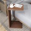 SHZNDHD Tavolino a C - Tavolino da divano, tavolino da caffè, tavolini da divano che scorrono sotto per risparmiare spazio, tavolino laterale superiore in legno a forma di C, per soggiorno, camera da letto,